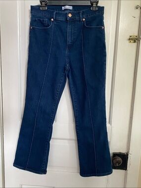 LOFT Navy Front Seam Flare Jeans 28/6